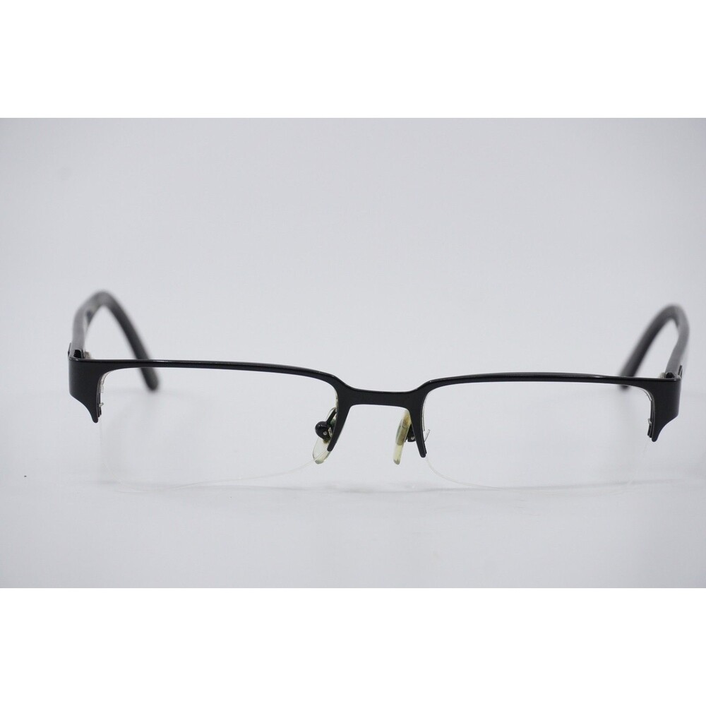Versace Eyeglasses Frame 1184 1261 53-18-140 Black Half Rim Frames Only